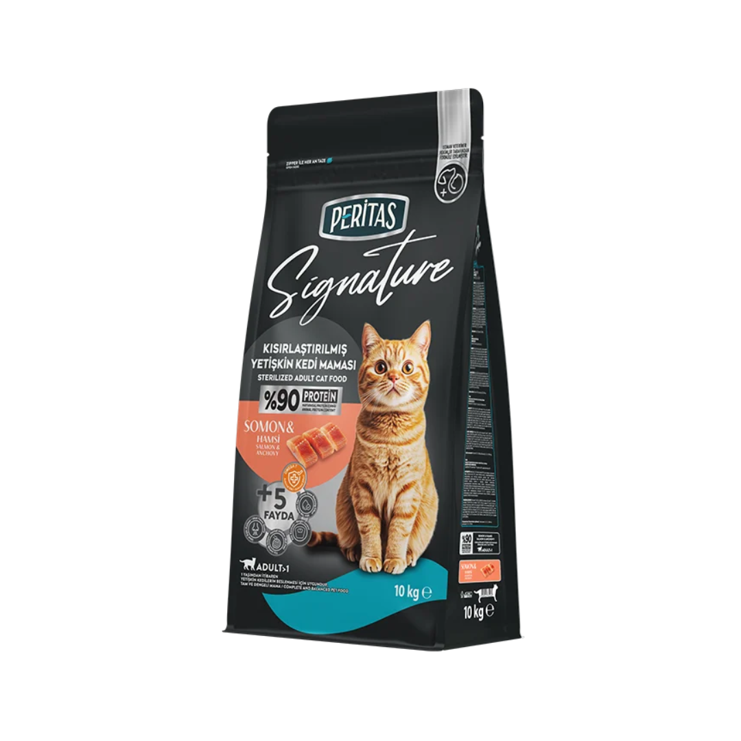 Signature Salmon & Anchovy Dry Food for Sterilized Cats – 10 kg