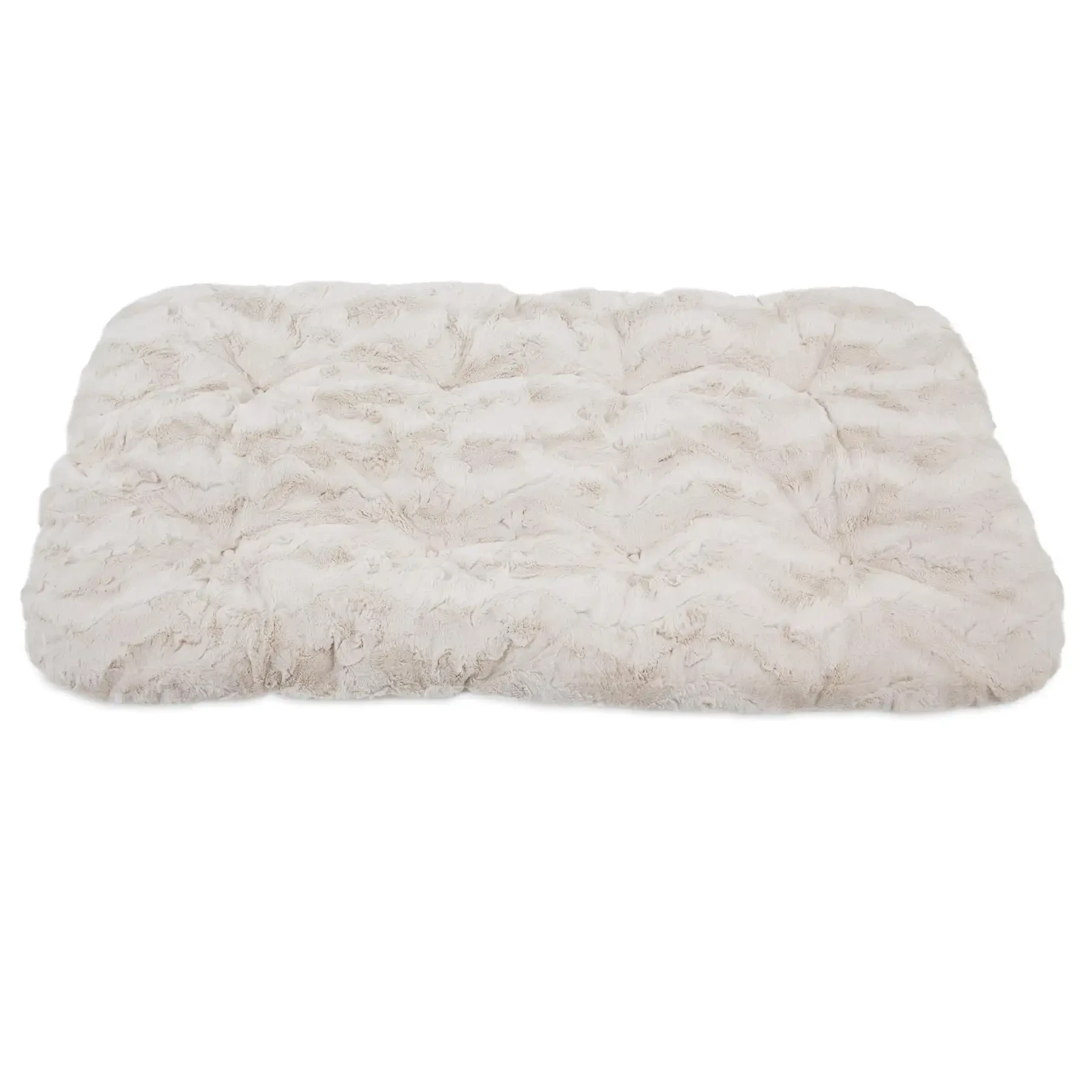 SnooZZy Cozy Comforter Kennel Mat – Creme (47 × 28 × 3.5 in)