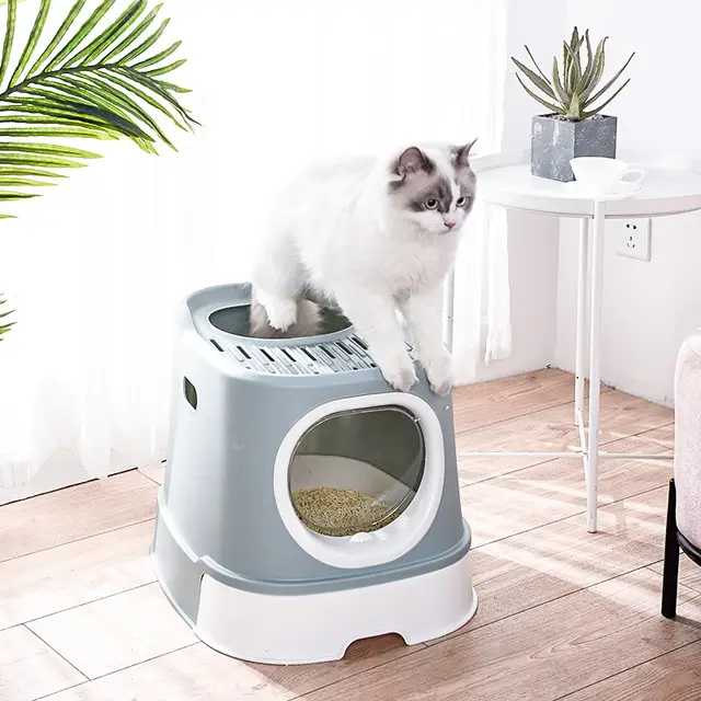 Enclosed Cat Litter Box with Pull-Out Drawer