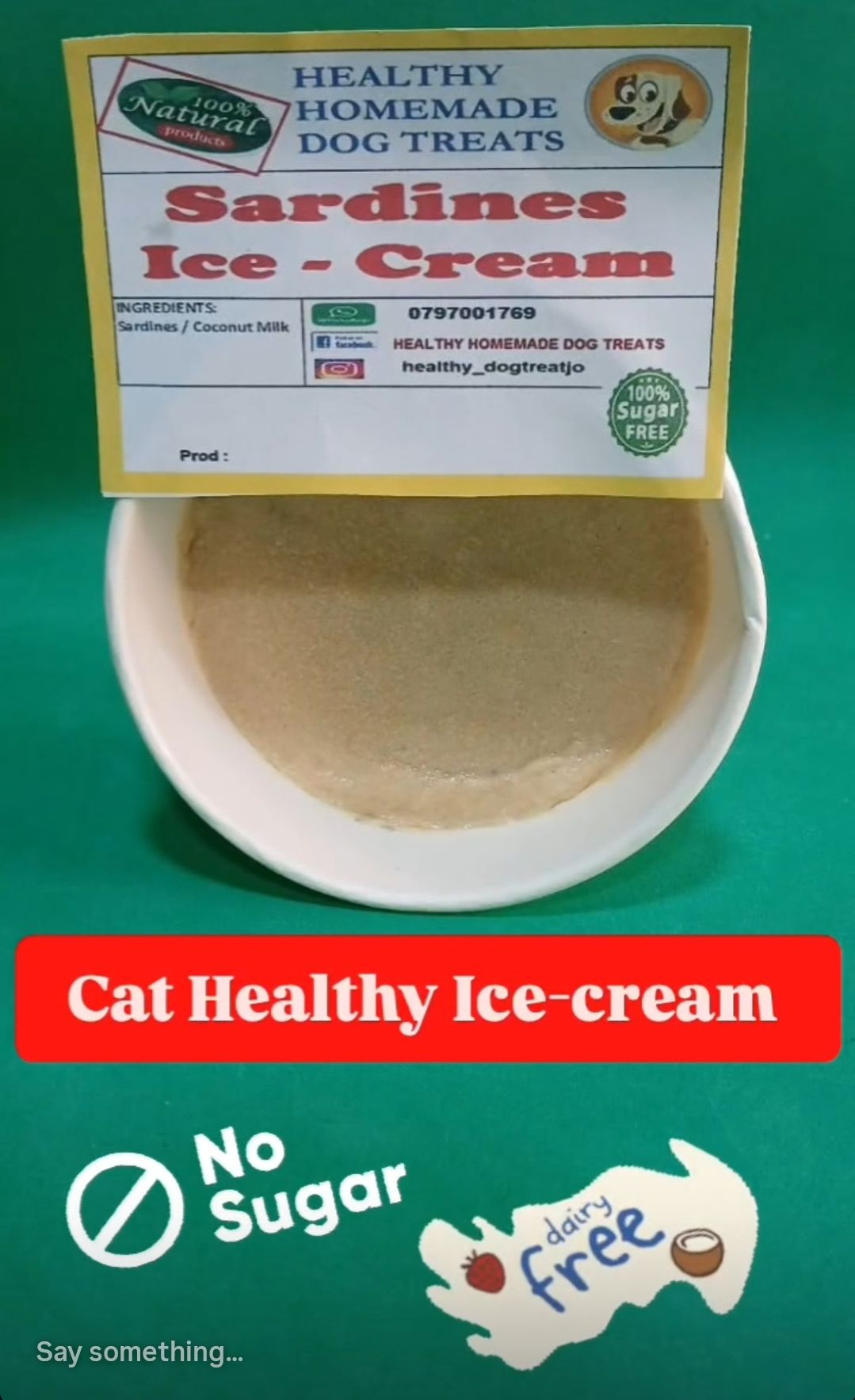 Healthy Sardines Ice-Cream Cup – For Cats