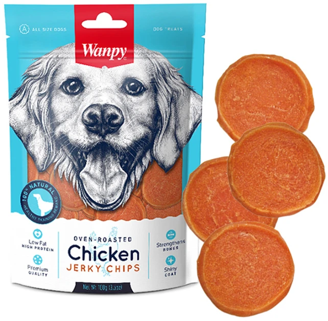 Wanpy Chicken Jerky Chips 100gm