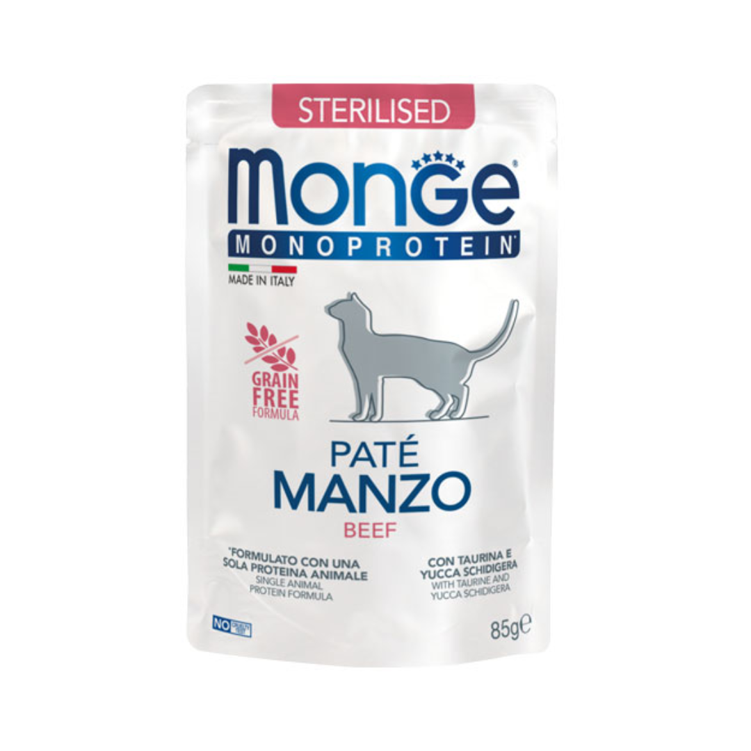 Monge Monoprotein Sterilised Cat Paté Beef