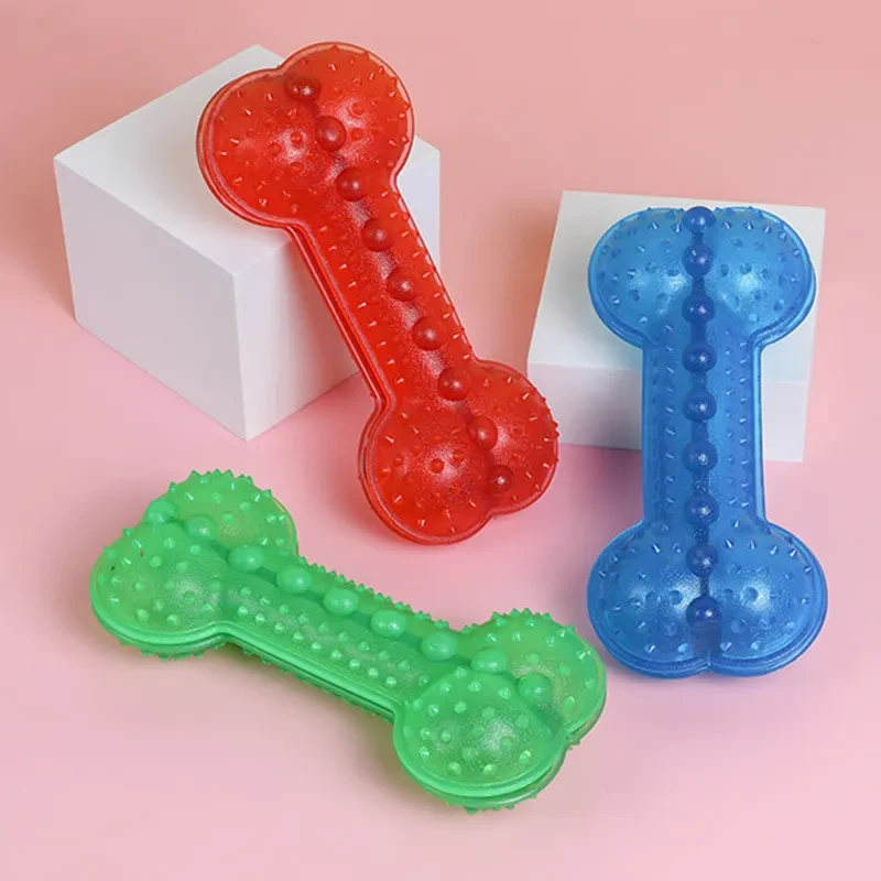 JianChi Pet Toys - Treat-Dispensing Rubber Chew Bone for Dogs