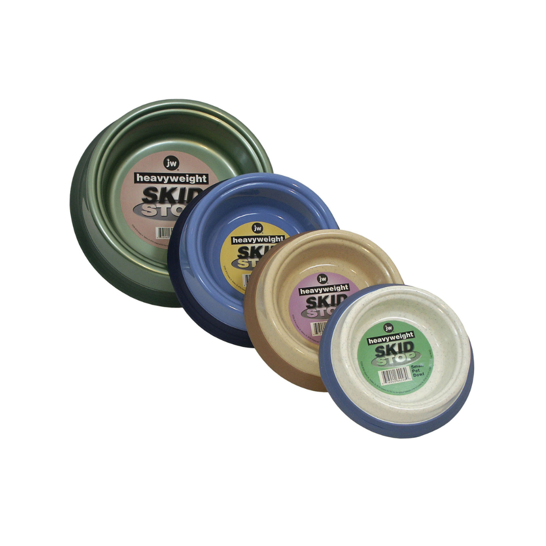 JW Heavyweight Skid Stop Pet Bowl – Assorted Colors