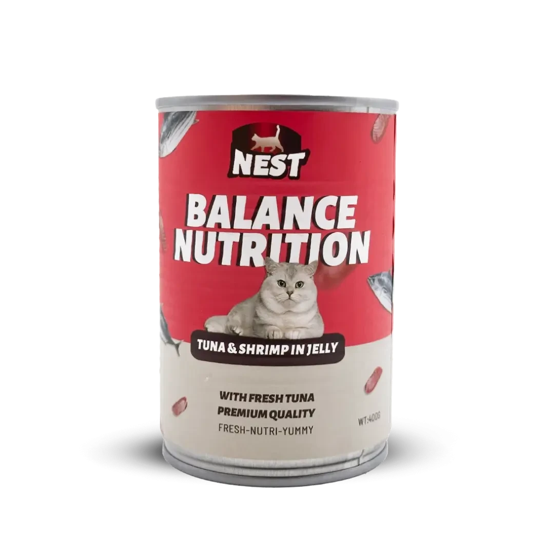 Nest Balance Nutrition Tuna & Shrimp in Jelly – Complete & Tasty Wet Food for Cats