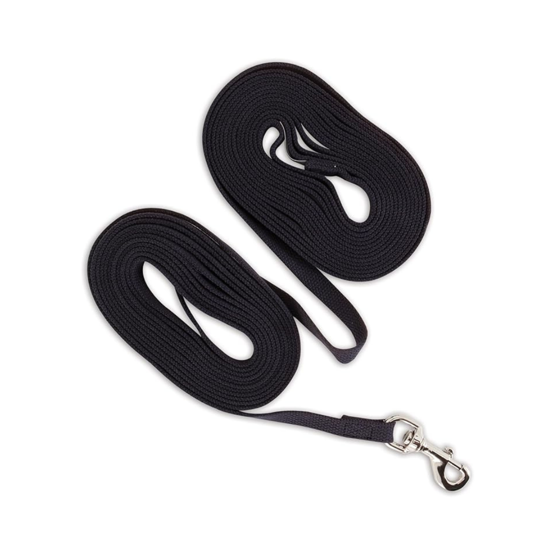Aspen Pet Heavy Duty Cotton Training Lead – 30 ft / 9.14 m – Extra Long Dog Training Leash