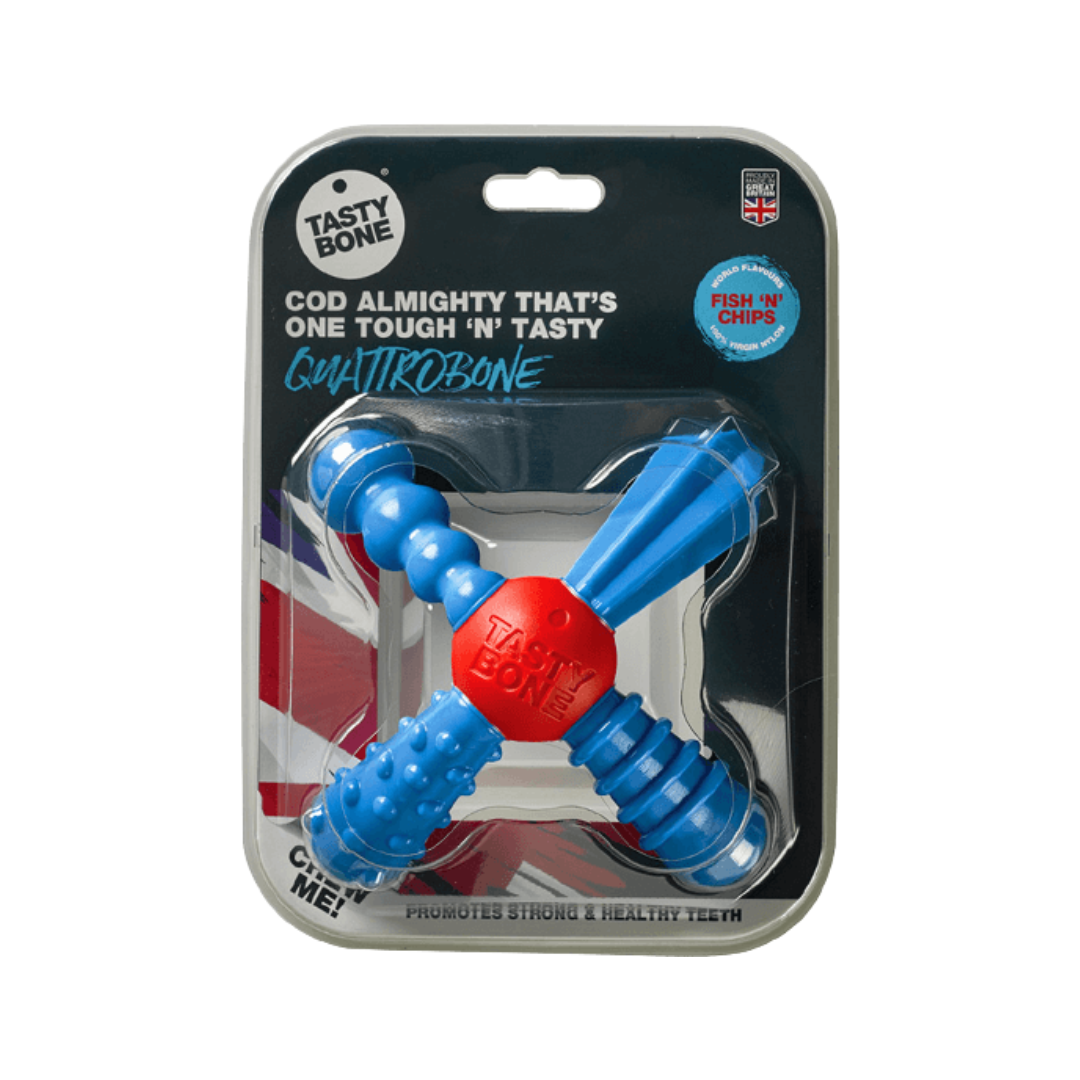 Tasty Bone Super Tough QuattroBone Fish ‘N’ Chips