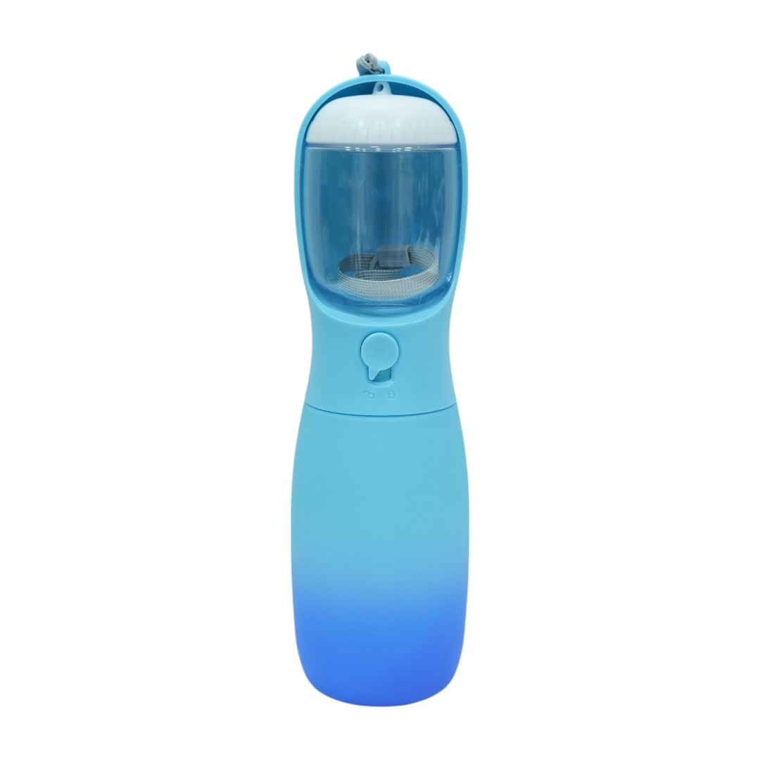 Blue Gradient Portable Pet Water Bottle