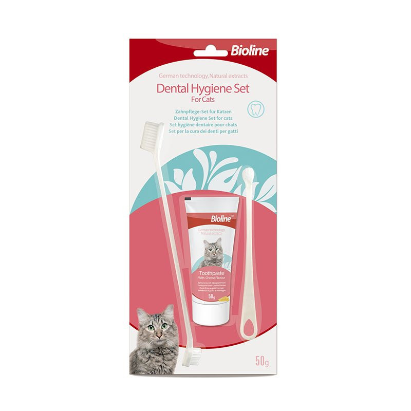 Bioline Dental Hygiene Set for Cats