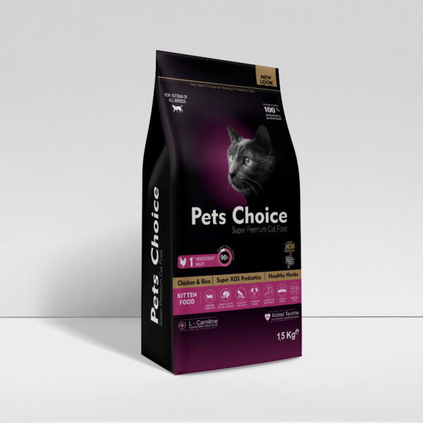 Pets Choice Super Premium Kitten Food with Chicken & Rice