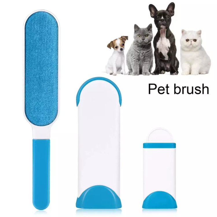 Reusable Pet Fur Remover with Self-Cleaning Base