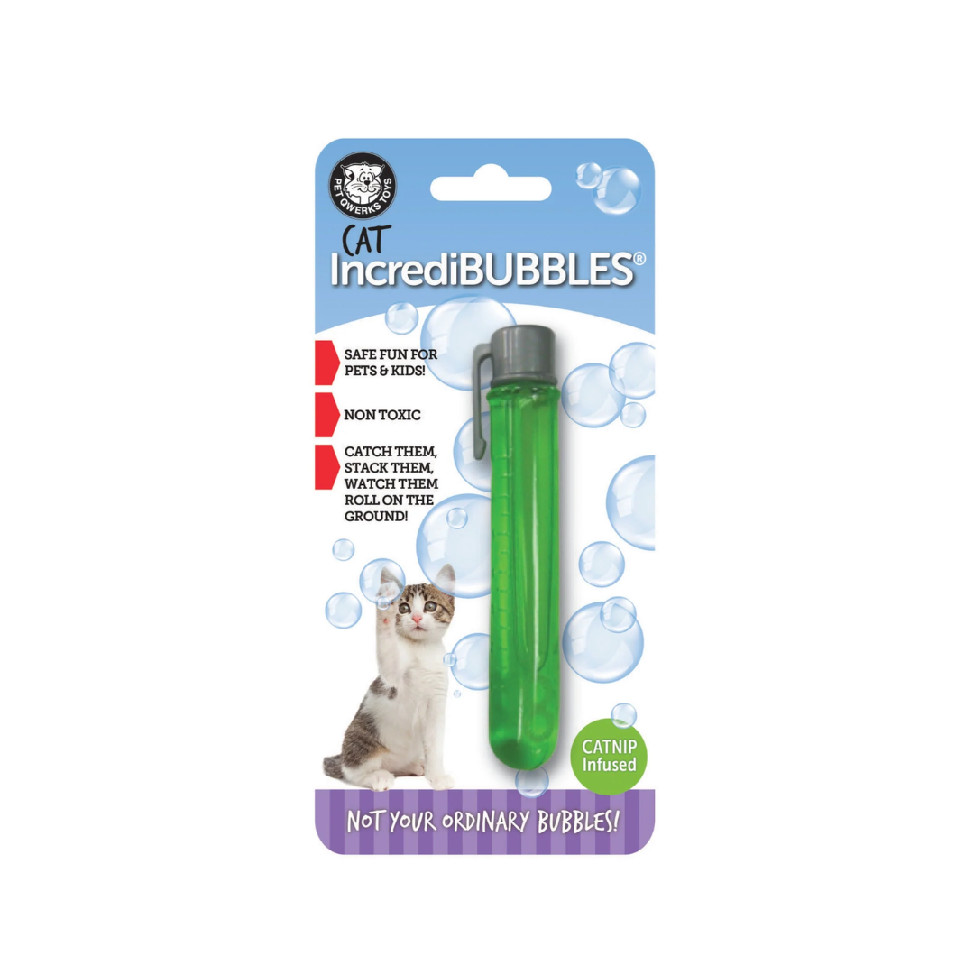Pet Qwerks Cat IncrediBubbles – Catnip Infused Bubble Toy (20 ml)