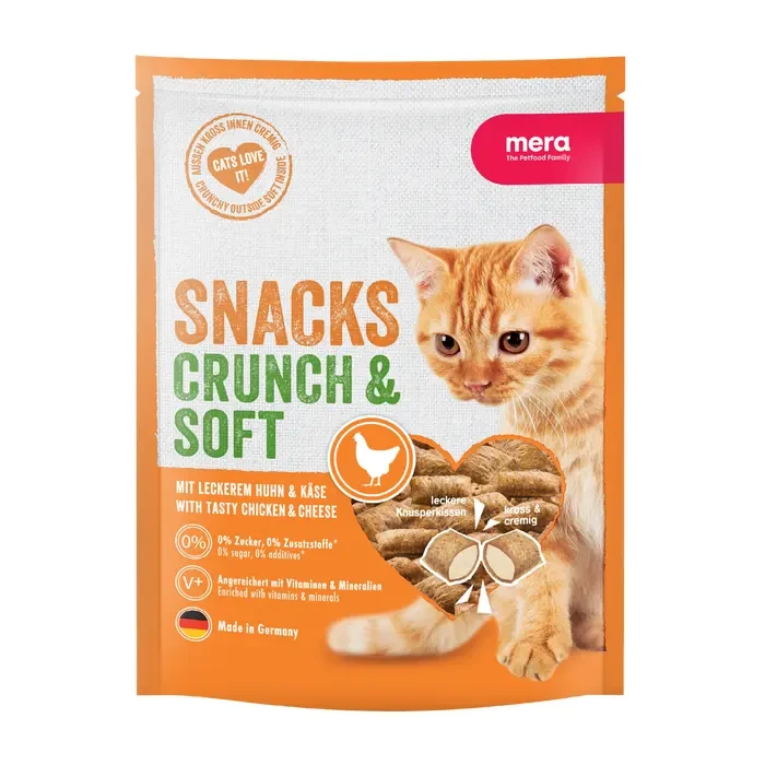 Mera Crunch & Soft Chicken & Cheese Cat Treats