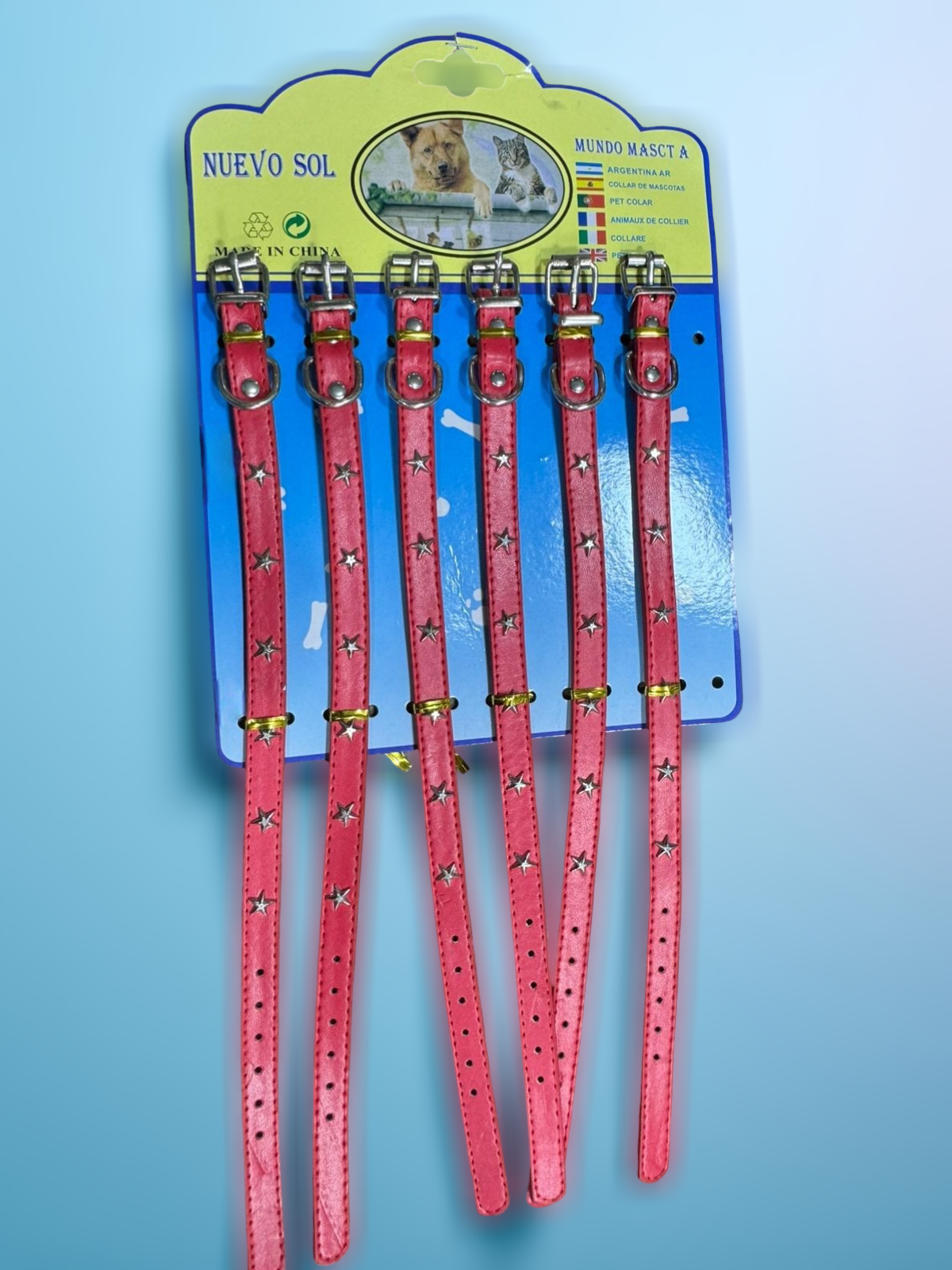 Nuevo Sol Red Star Cat Collar