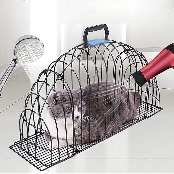Multi-Use Cat Grooming & Bath Cage