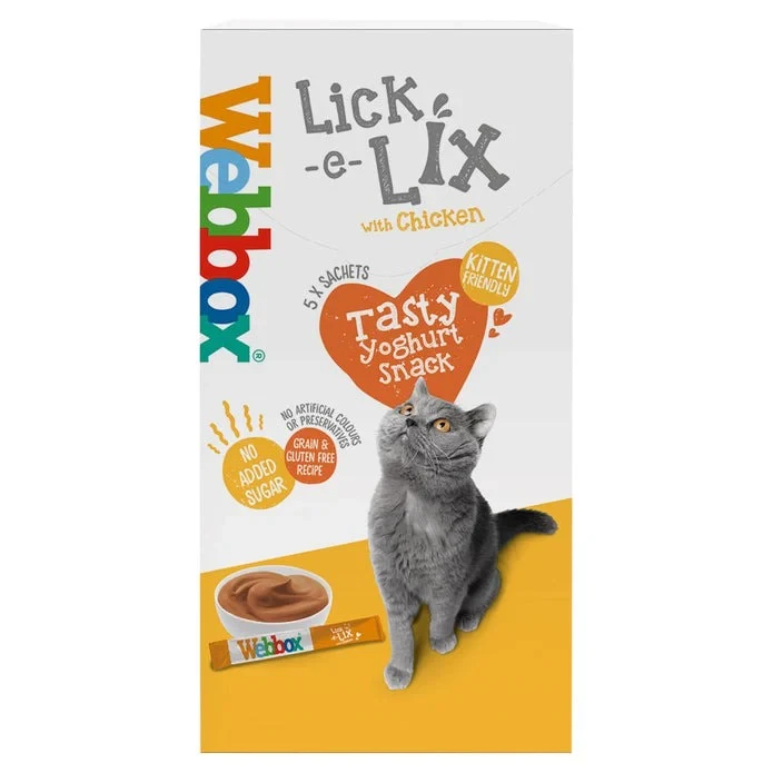 Webbox Lick-e-Lix with Cheese & Taurine – 5 x 15 g