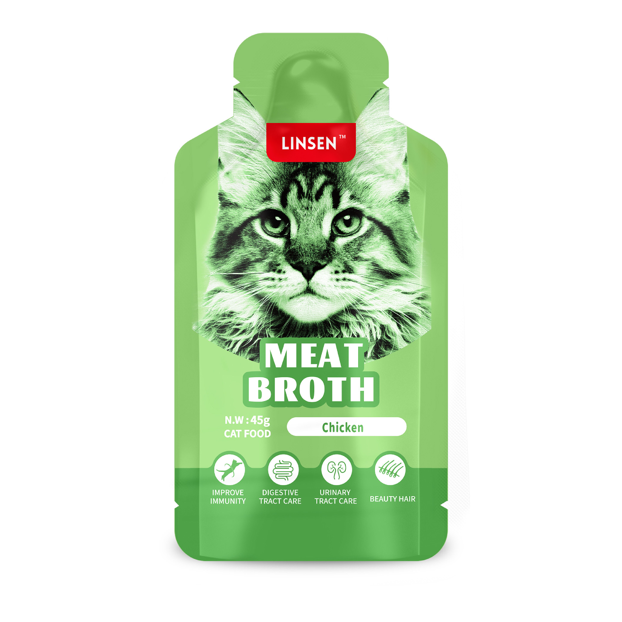 Linsen Meat Broth Chicken Cat Food