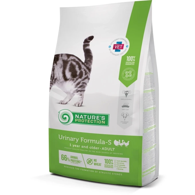 Nature's Protection Dry Dietetic Food for Adult Cats with Poultry – Urinary Formula-S