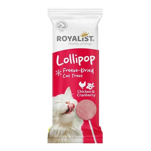 Royalist Lollipop Chicken & Cranberry Freeze-Dried Cat Treat