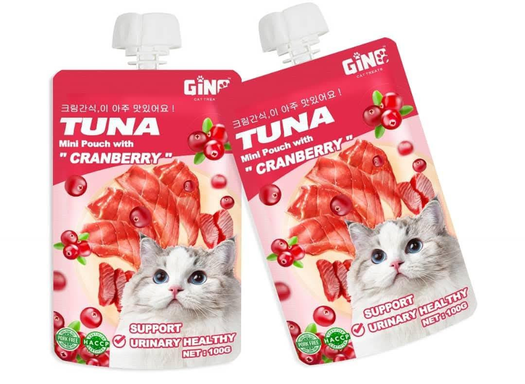 Gino Tuna Mini Pouch with Cranberry