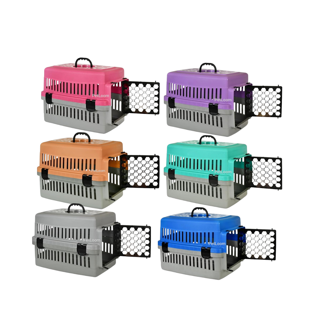Plastic Pet Carrier – Assorted Colors