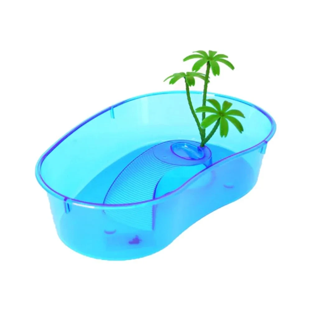 Turtle Habitat with Palm Tree – Random Color