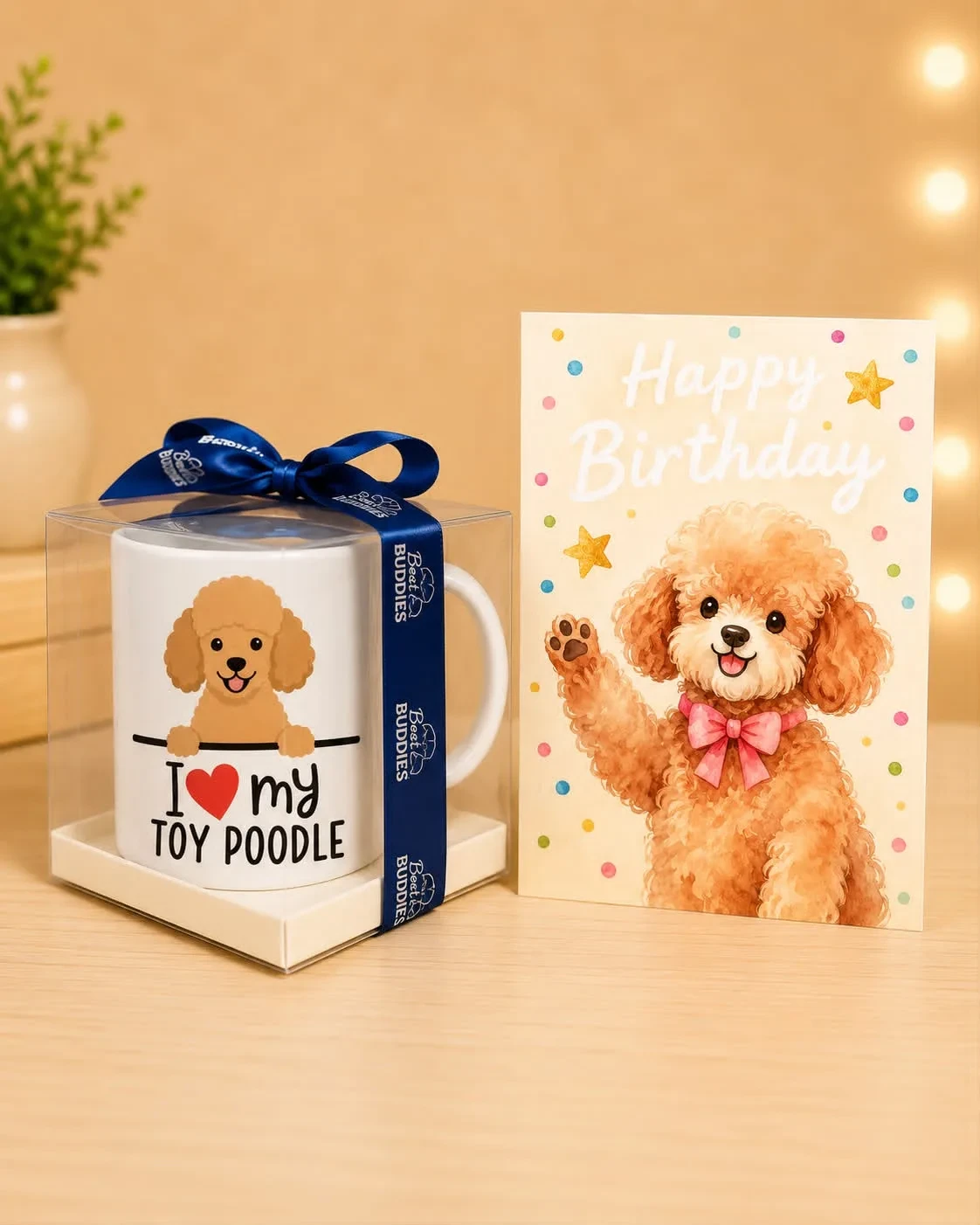 ‎ ‎I ❤️  My Toy Poodle Birthday Gift Set