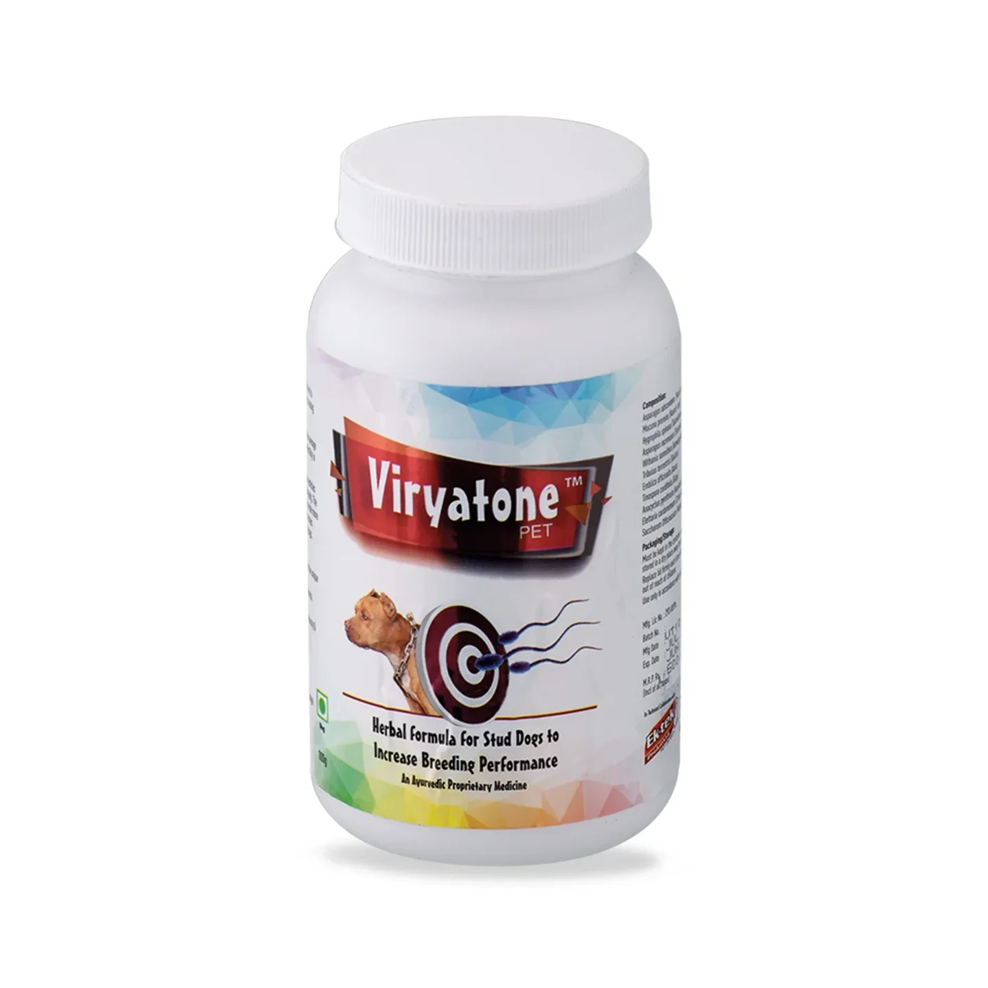 Viryatone Pet – Herbal Breeding & Fertility Support for Stud Dogs (100g)