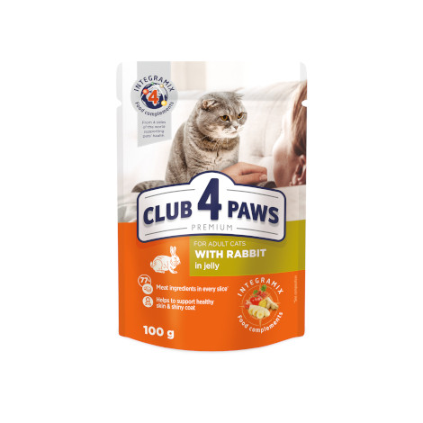 Club 4 Paws Premium With Rabbit In Jelly For Adult Cats