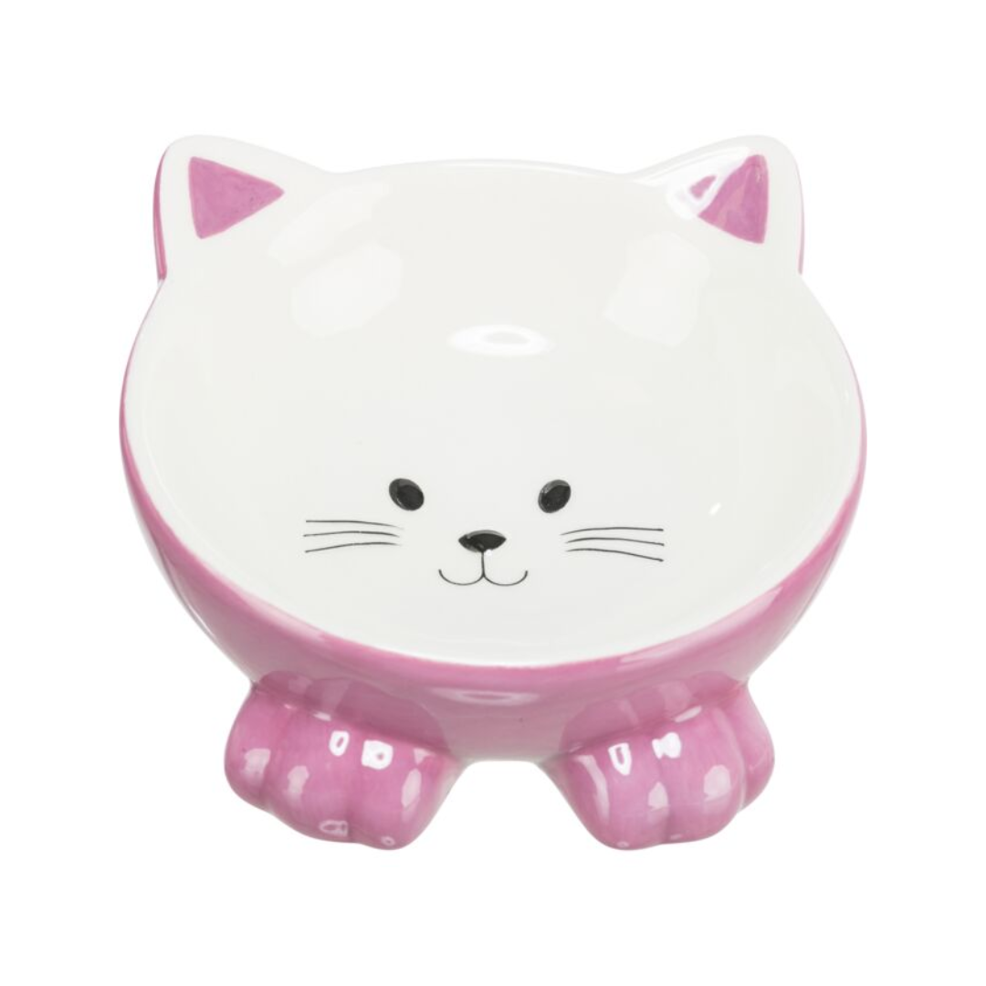 Trixie Ceramic Bowl (Raised, Ergonomic) – Assorted Colors – 0.15 L / Ø 14 cm