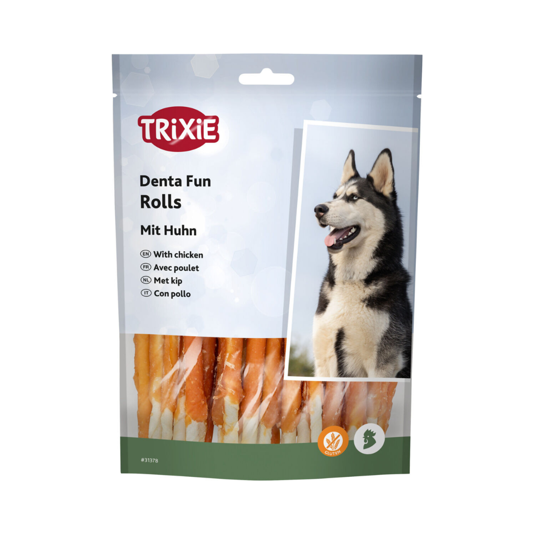 Trixie Denta Fun Rolls with Chicken (12 cm – 30 pcs / 240 g)