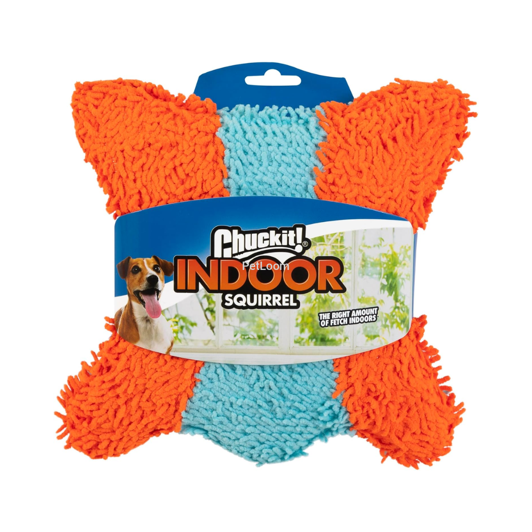 Chuckit! Indoor Squirrel Dog Toy – Soft Indoor Fetch Toy (Large)