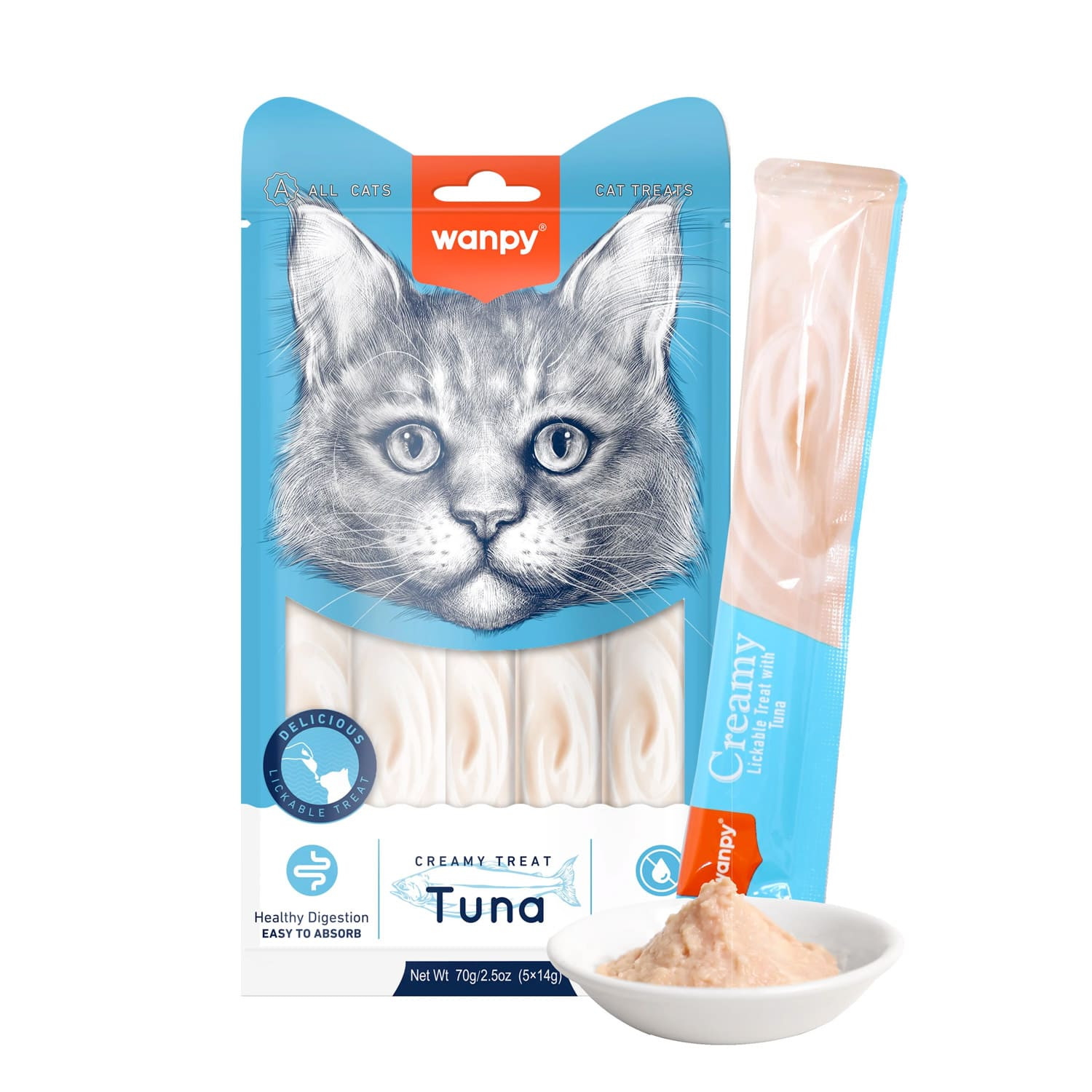Wanpy Creamy Tuna Lickable Treats