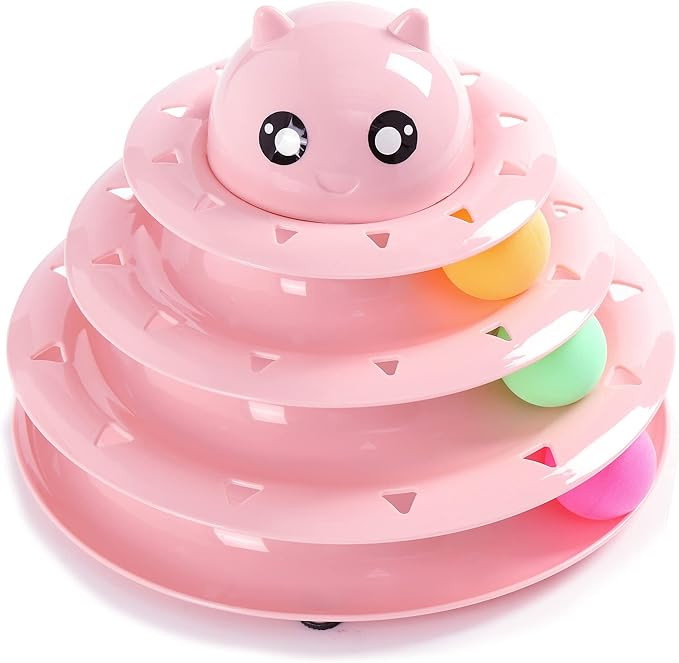 Cat Tower Track Ball Toy