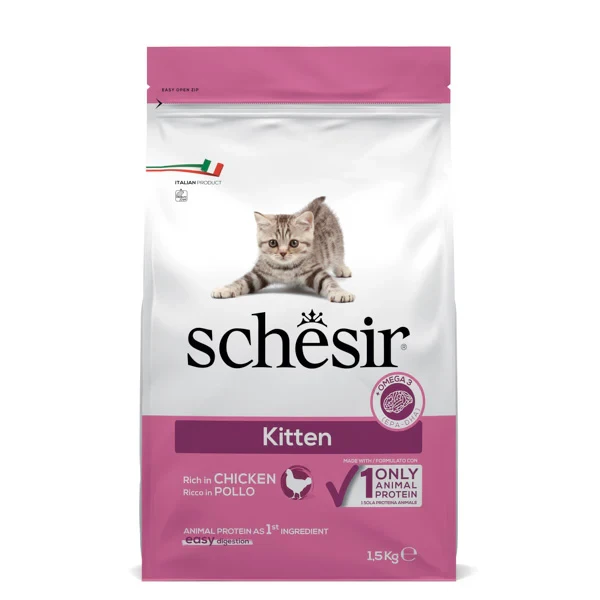 Schesir Kitten Dry Food – Rich in Chicken
