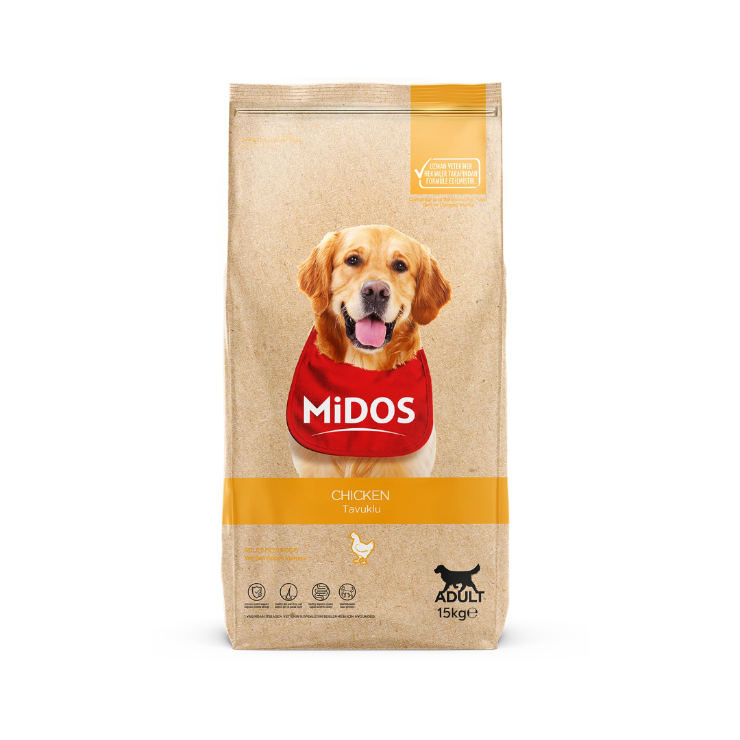 Midos Chicken Flavored Adult Dog Food – All Breeds (15 kg)