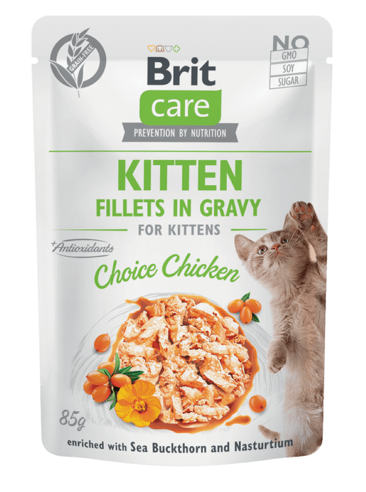 Brit Care Cat Kitten Fillets in Gravy Choice Chicken