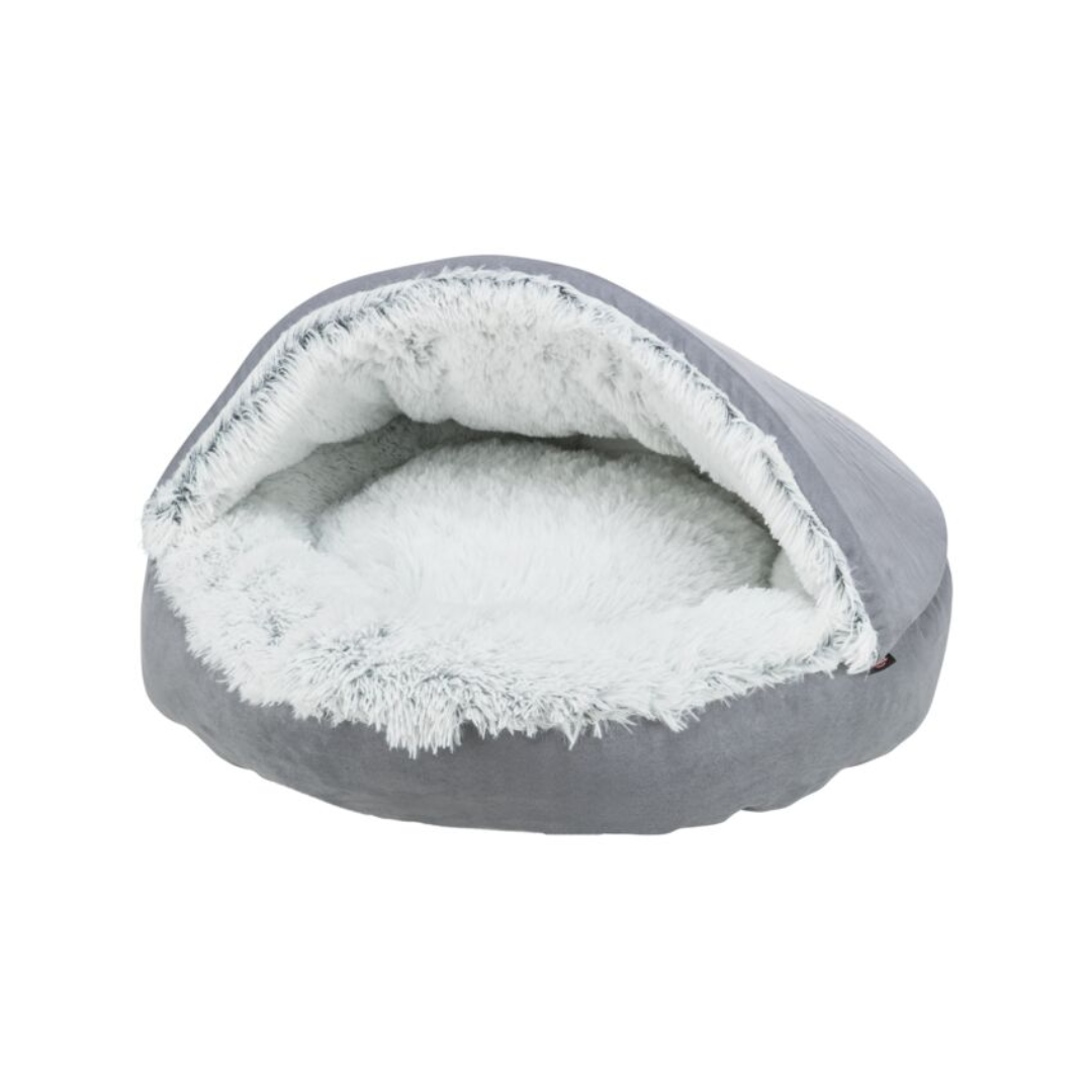 Harvey cuddly cave, round, ø 70 cm, grey/white-black