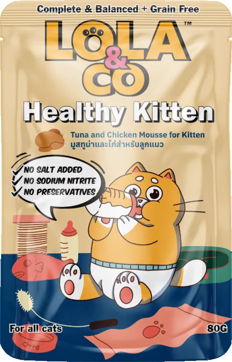 Lola & Co Healthy Kitten Tuna and Chicken Mousse