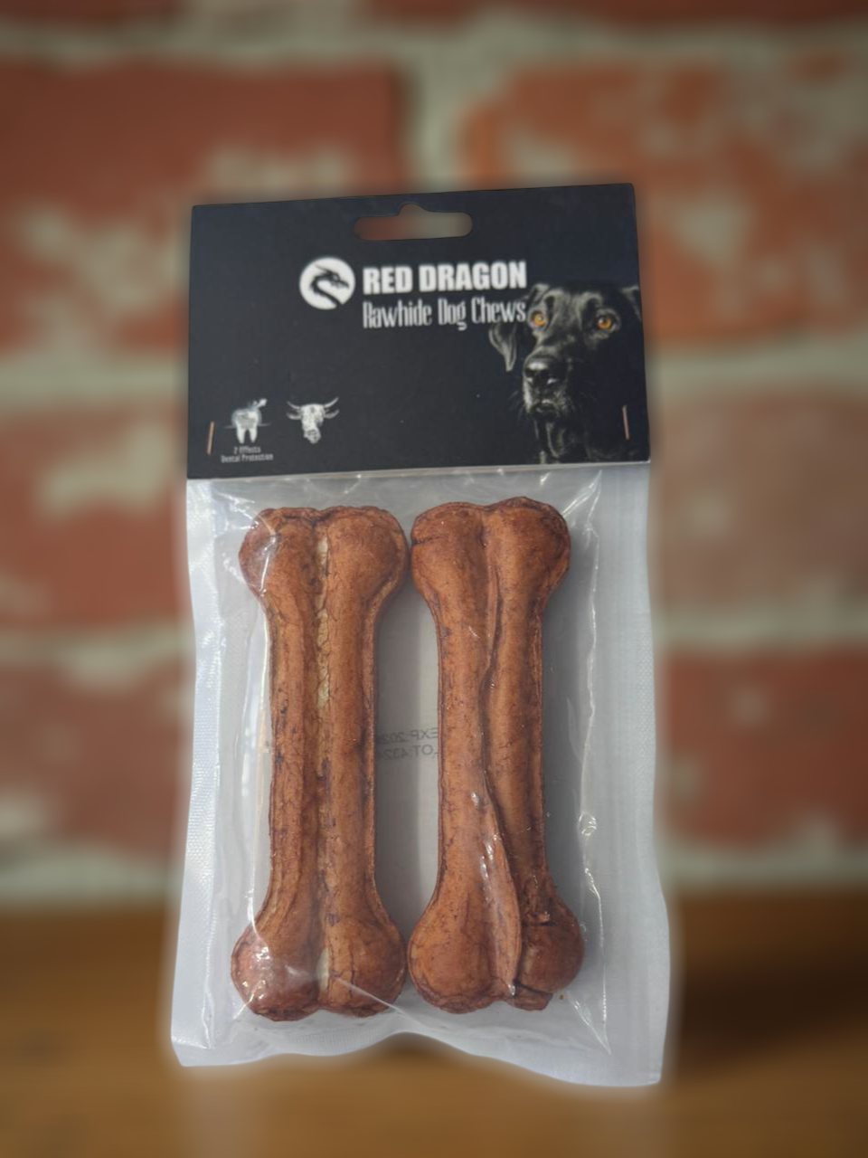 Red Dragon Rawhide Dog Chews – BBQ Flavor 12 cm