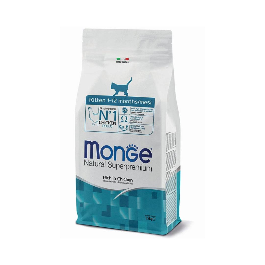 Monge Natural Superpremium Kitten – Rich in Chicken 1.5kg