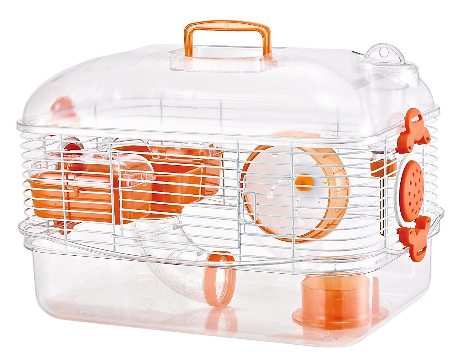 Compact Hamster Cage with Activity Accessories