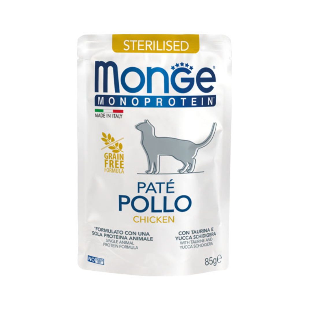 Monge Monoprotein Sterilised Cat Paté Chicken