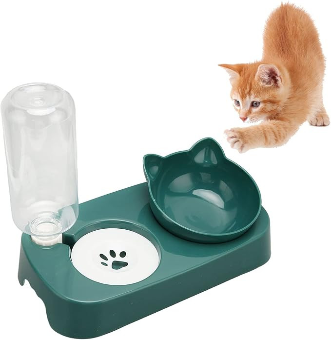 Cat Food and Water Dispenser