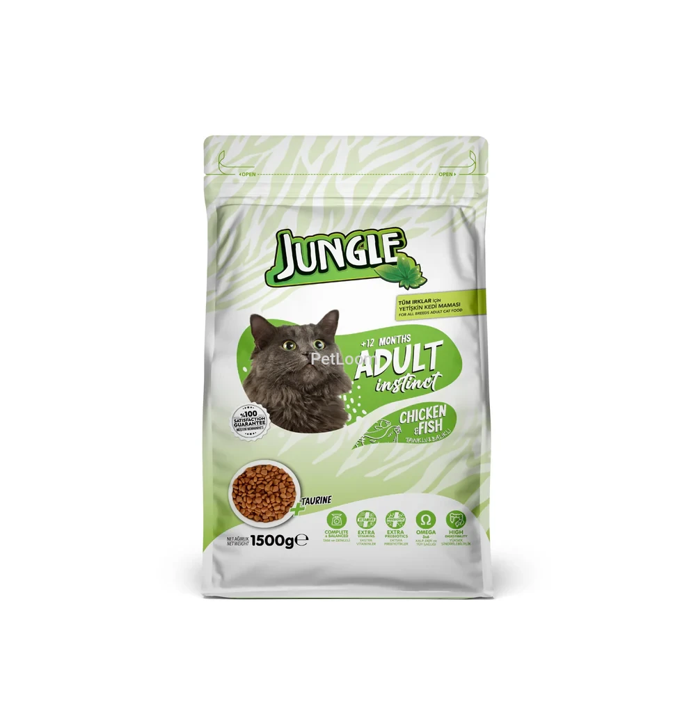 Jungle Adult Cat Food with Chicken & Fish