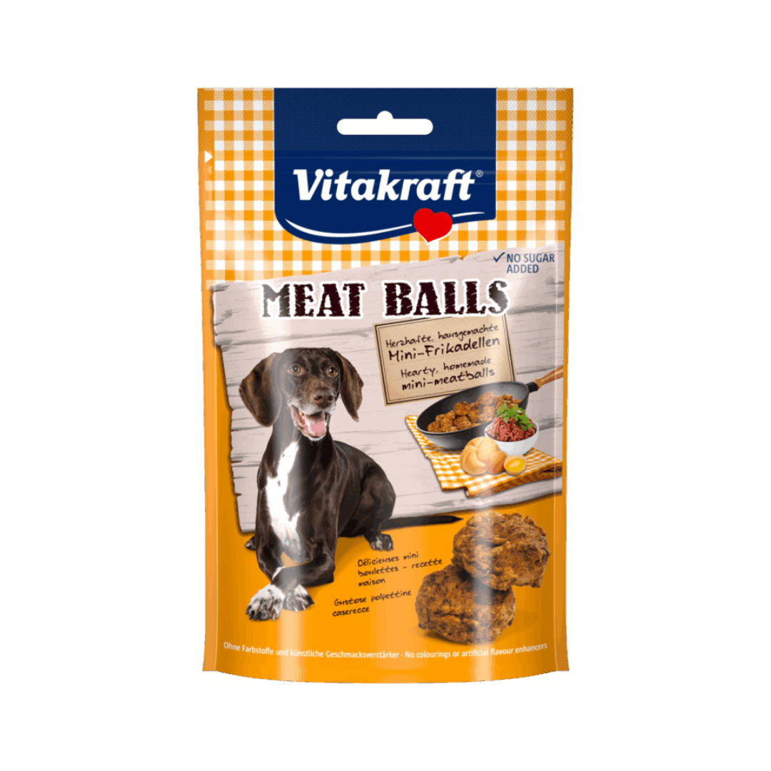 Vitakraft Meat Balls – Mini Meatball Dog Treats