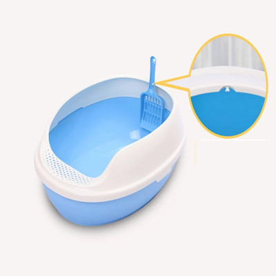 Oval Cat Litter Box with Scoop