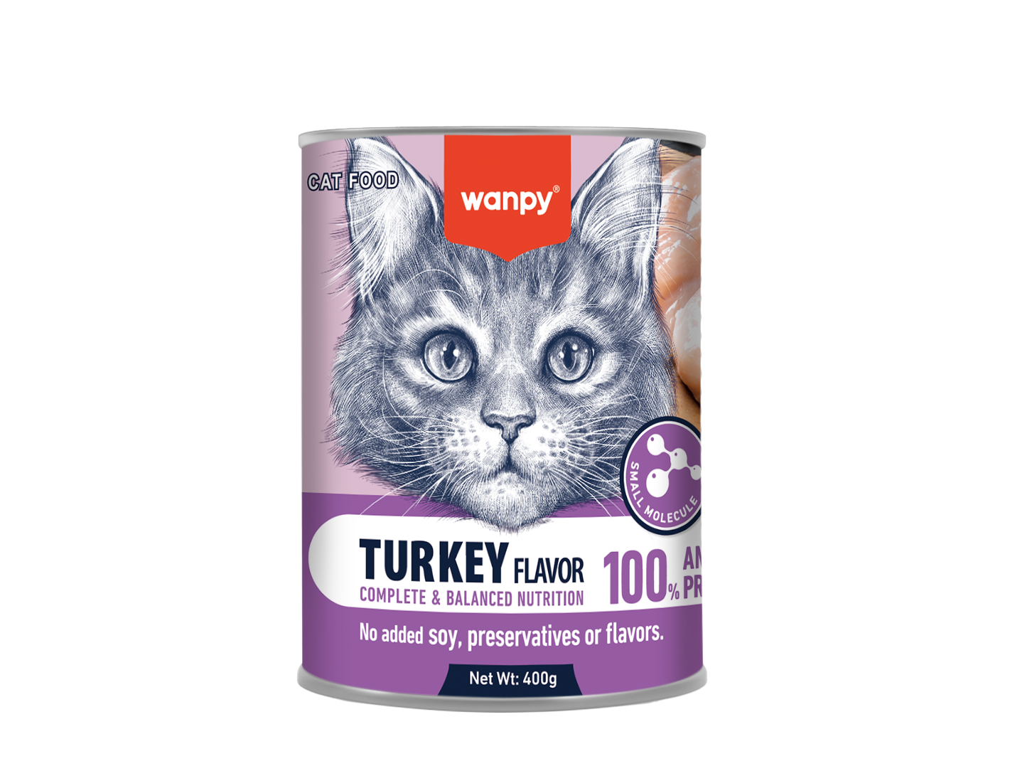 Wanpy Complete Paste Canned Food for Cats – Turkey (400 g)
