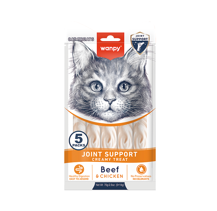 Wanpy Joint Support Creamy Treat Beef & Chicken for Cats