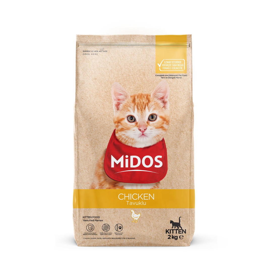 Midos Chicken Flavored Kitten Food – 2 kg